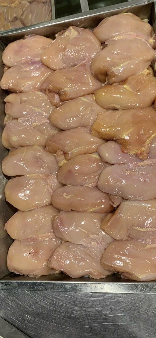 Ức gà tươi phi lê không da
