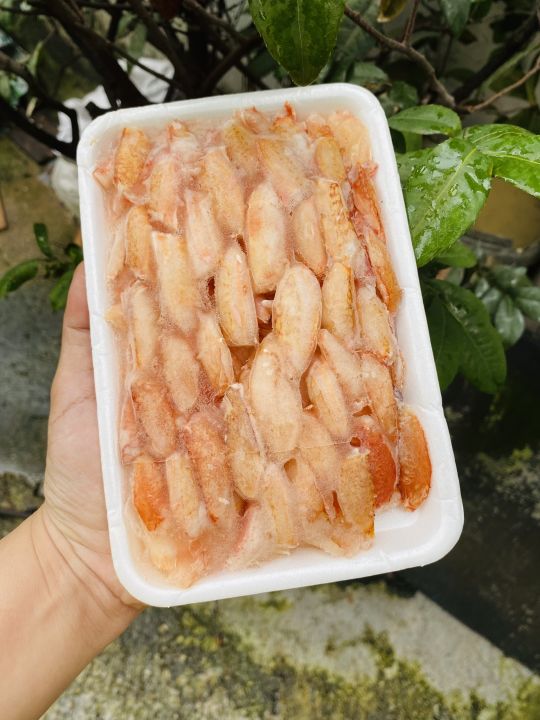 Thịt càng ghẹ đông lạnh an toàn Khay 500gr