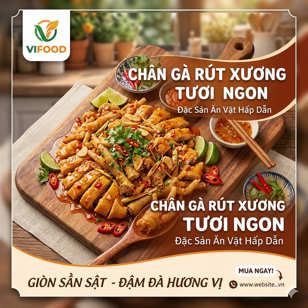 Chân Gà Rút Xương Nha Trang Giá Sỉ | Giao Hàng Nhanh Toàn Quốc