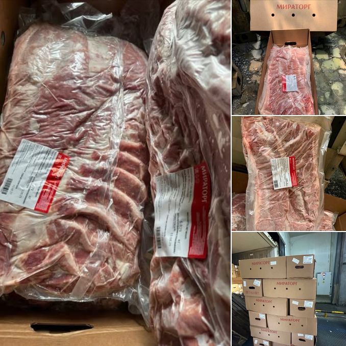 thịt heo đông lạnh cho bếp công nghiệp