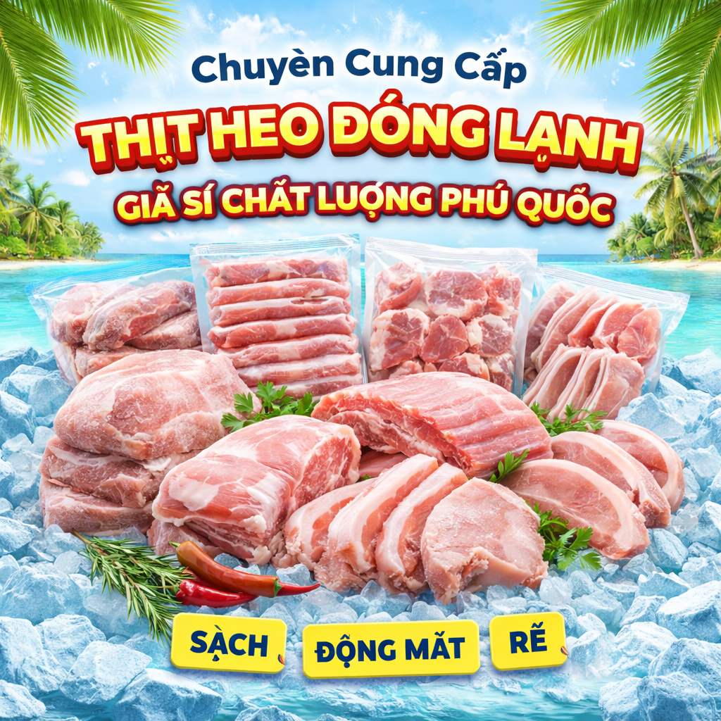 Chuyên cung cấp thịt heo đông lạnh giá sỉ chất lượng Phú Quốc