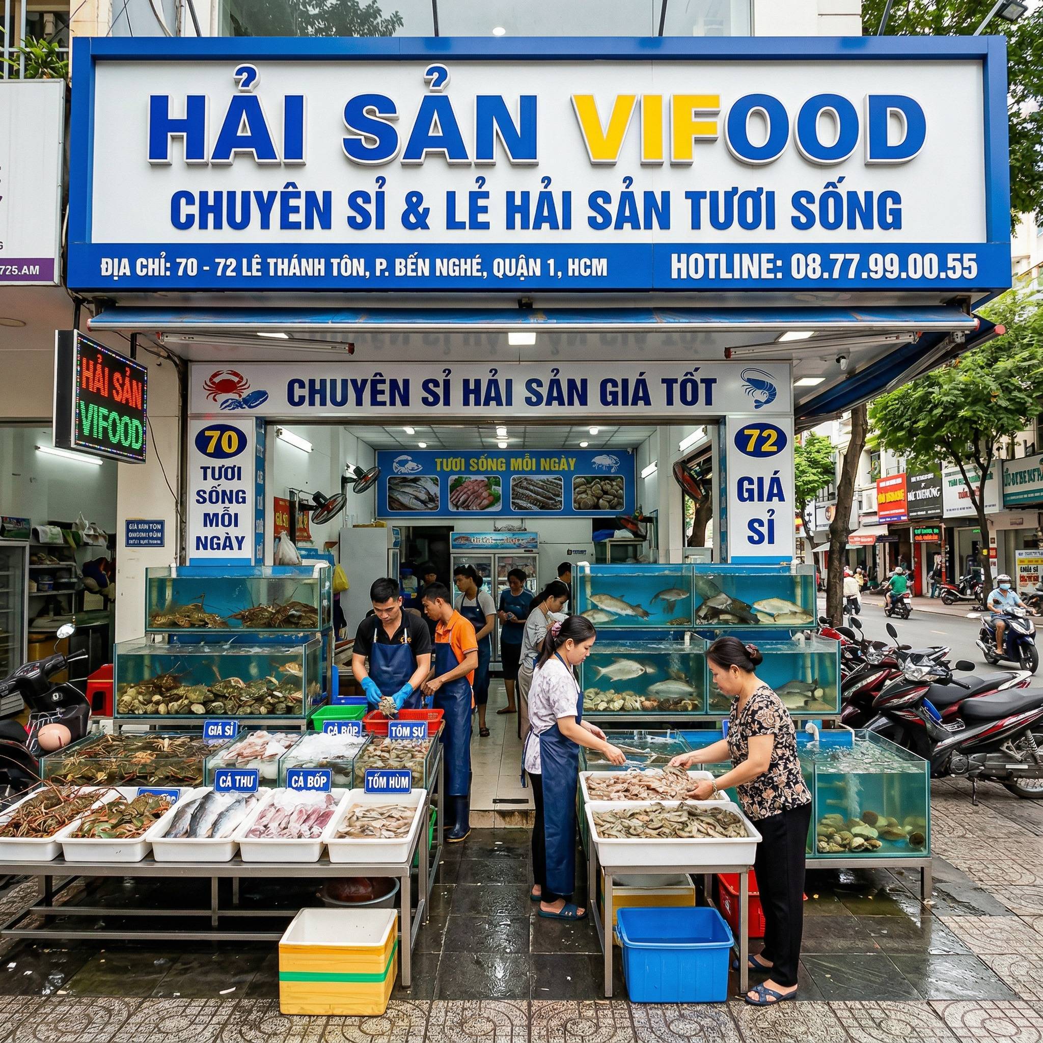 Địa Chỉ Mua Hải Sản Tươi Sống Ngon Nhất Quận 1 – Giá Tốt, Giao Nhanh 2026