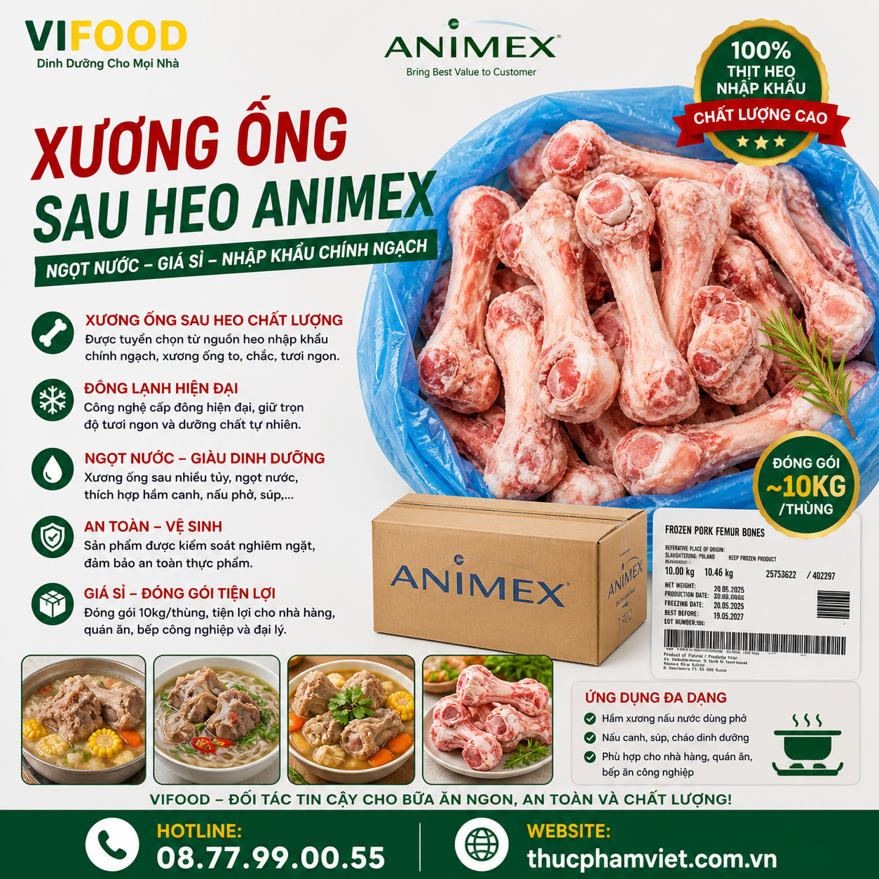 Xương ống sau Animex