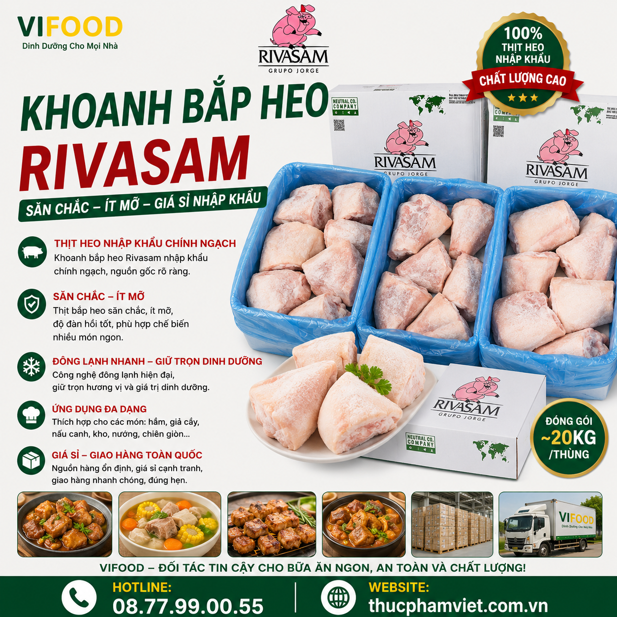 Khoanh bắp Heo Rivasam