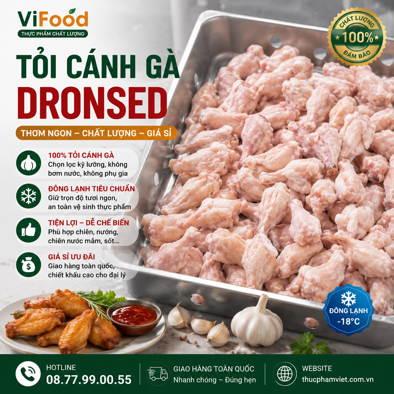 Tỏi Cánh Gà Dronsed