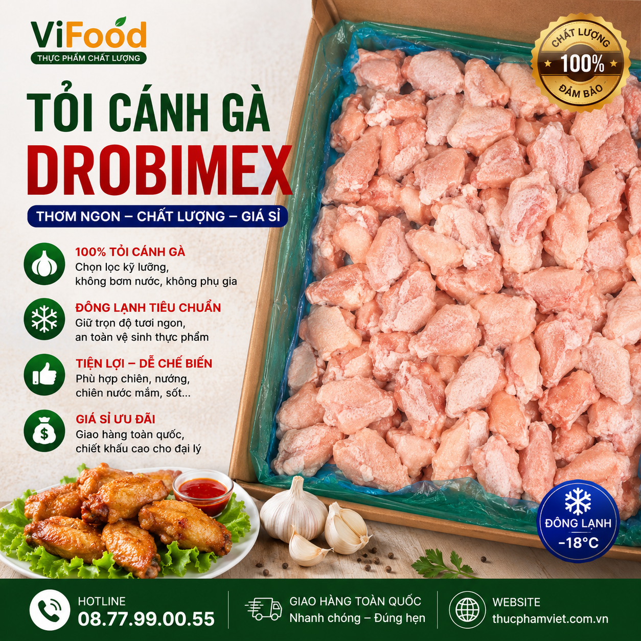 Tỏi Cánh Gà Drobimex