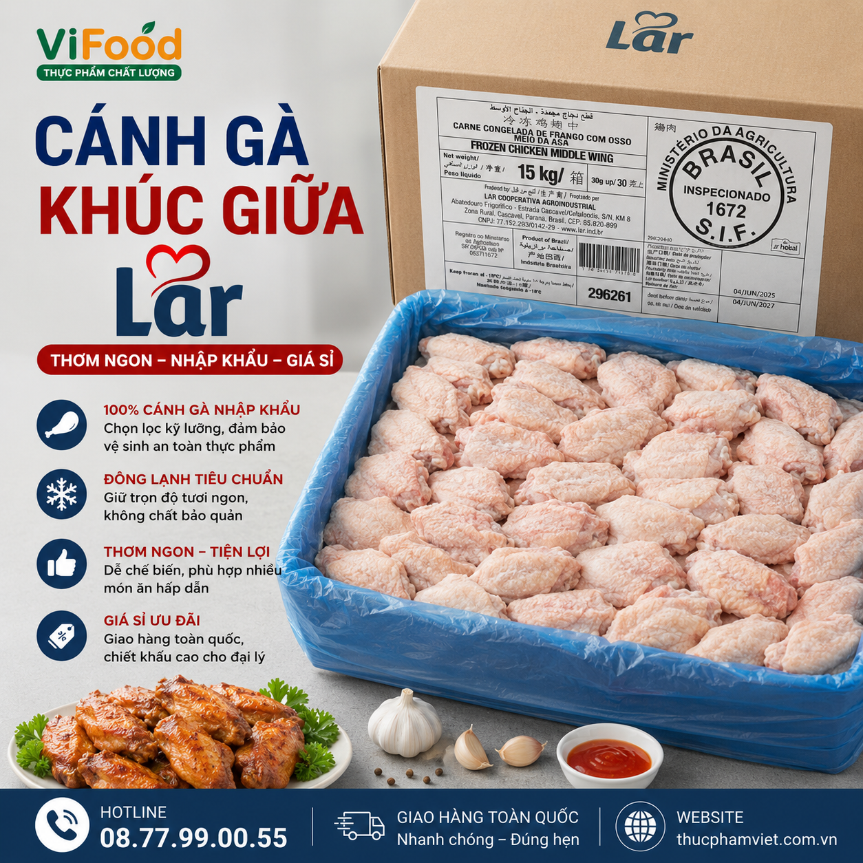 Cánh Gà Khúc Giữa Lar