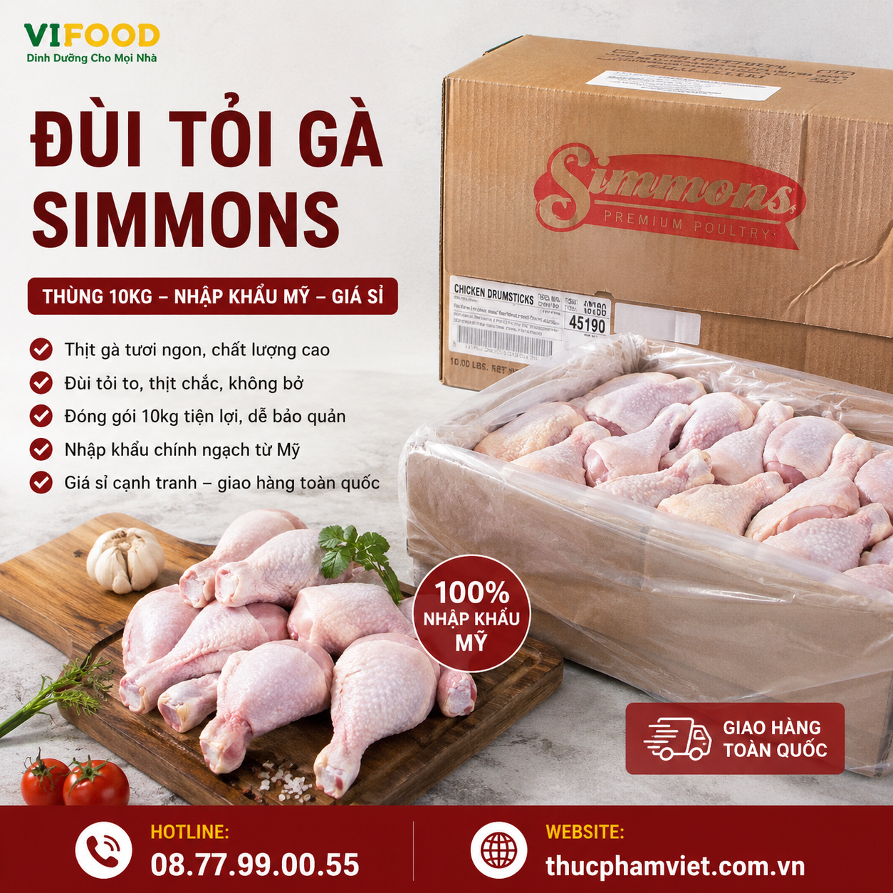 Đùi Tỏi Gà Simmons