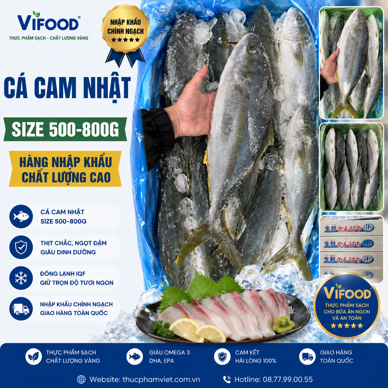 Cá Cam Nhật Size 500-800g
